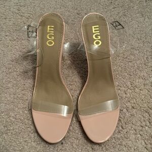 EGO Fusion Heels Size 9 Color Nude
